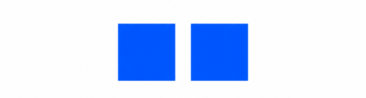 two small blue squares